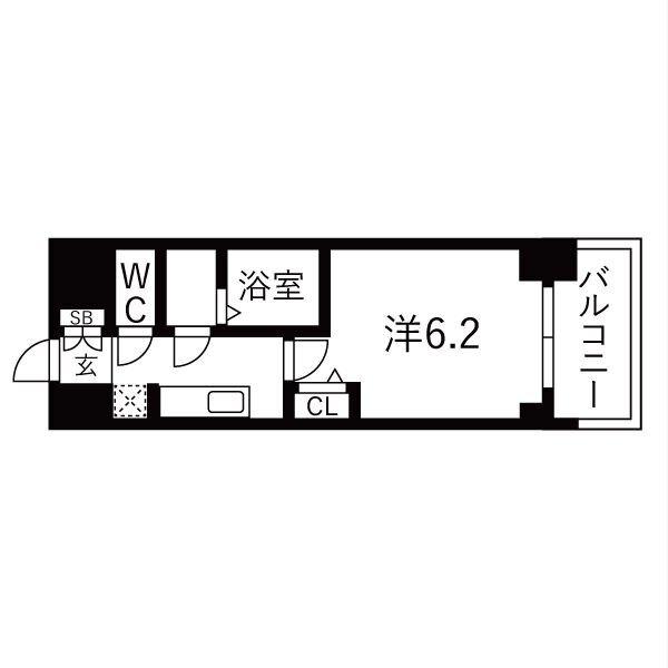プレサンス名駅南エディフィス（207） 間取り図画像