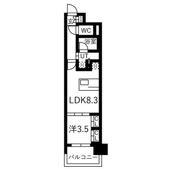 プレサンス　ロジェ　名古屋駅NORTH　FRONT（904） 間取り図画像