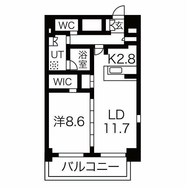 PURE RESIDENCE 名駅南（1401） 間取り図画像