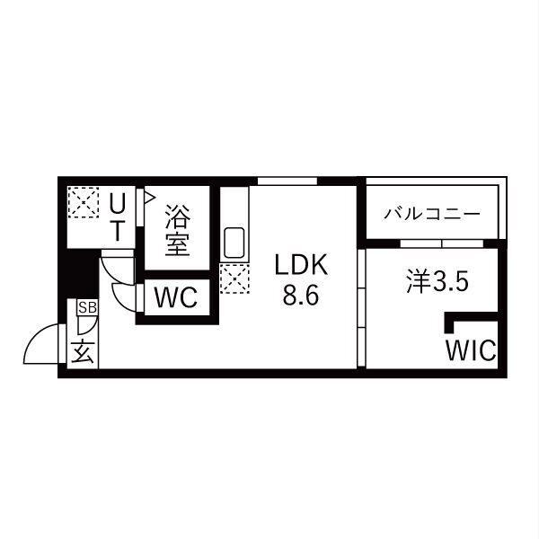 MOVE中村公園PREMIO（101） 間取り図画像
