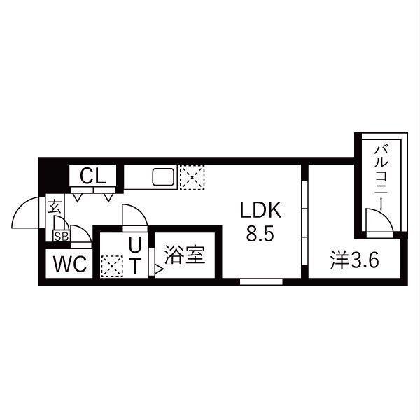MOVE中村公園PREMIO（202） 間取り図画像