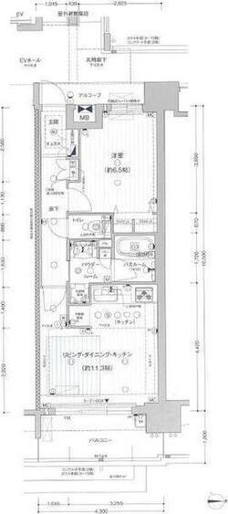 プレサンス　ロジェ　名古屋駅NORTH　FRONT（1306） 間取り図画像