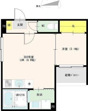 ハーモニーテラス　中村公園ヒルズ（303） 間取り図画像
