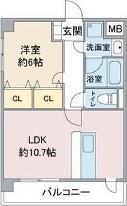 ルーチェ庄内緑地（201） 間取り図画像