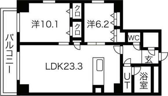 JMFレジデンス名駅南（601） 間取り図画像