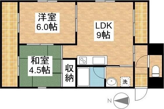 第2シャトーこがね（301） 間取り図画像