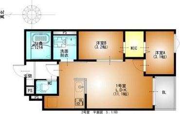 REGALEST草薙町（101） 間取り図画像
