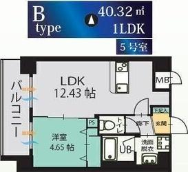 ル・コンセルト本陣（405） 間取り図画像