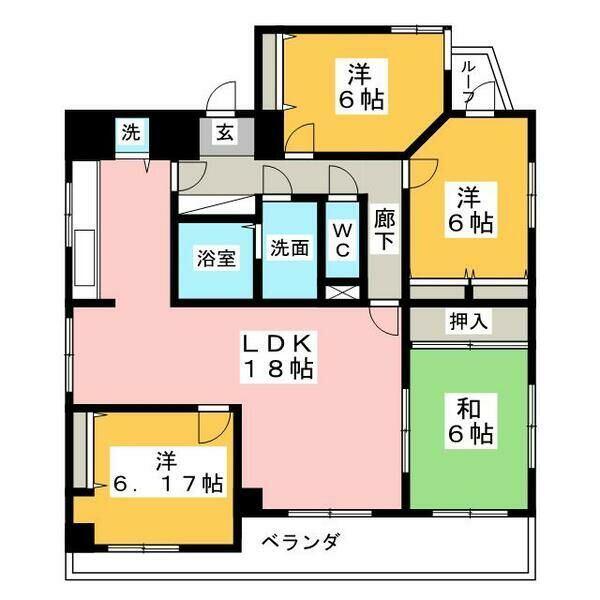 ファミリートラストハウス（701） 間取り図画像