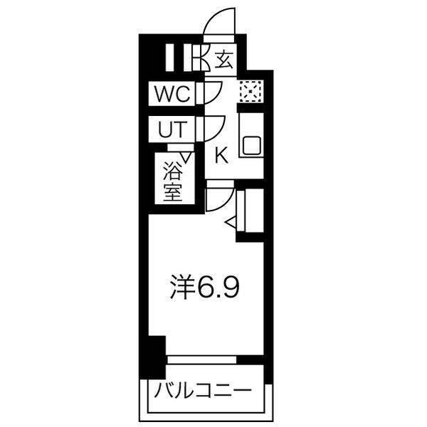 メイクスアート太閤通（503） 間取り図画像
