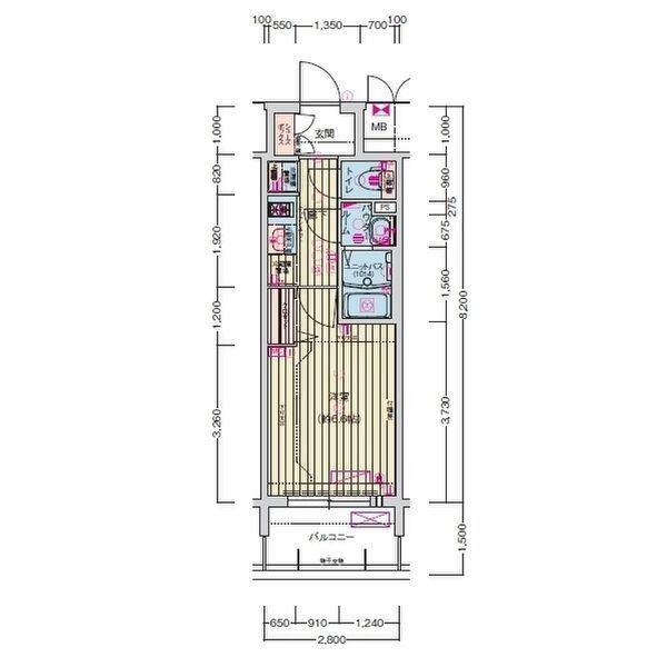 プレサンス名古屋駅ゲート（1004） 間取り図画像