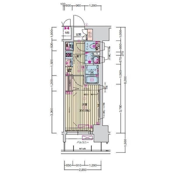 プレサンス名古屋駅ゲート（809） 間取り図画像