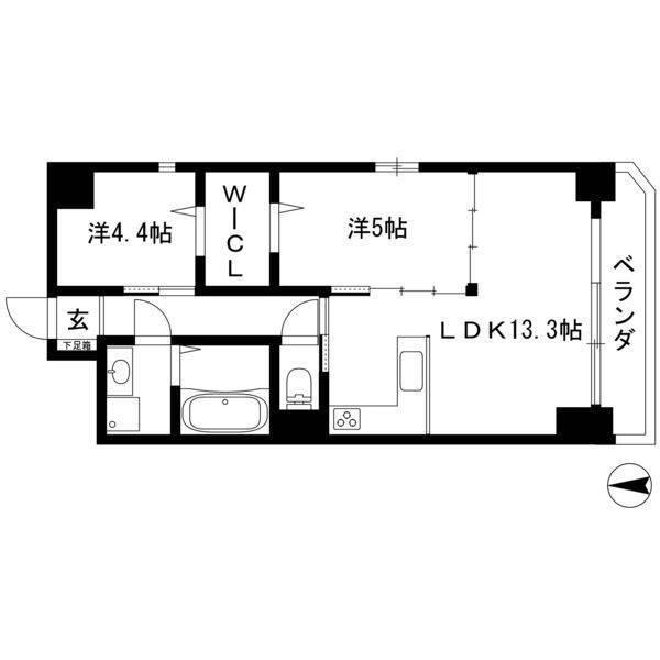 オーベル城西（602） 間取り図画像