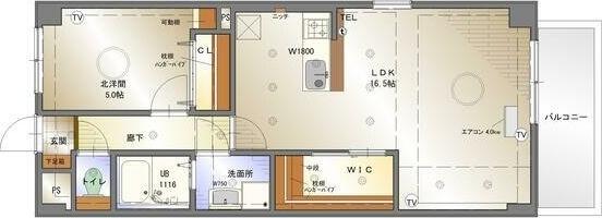 フェニックス並木（501） 間取り図画像