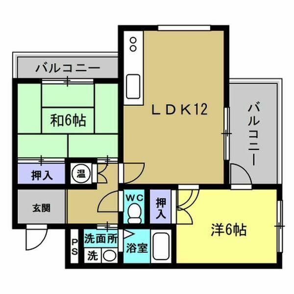第3シャトーこがね（401） 間取り図画像