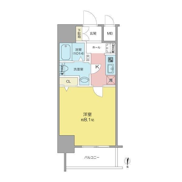 SHOKEN　Residence名古屋SOUTH（601） 間取り図画像