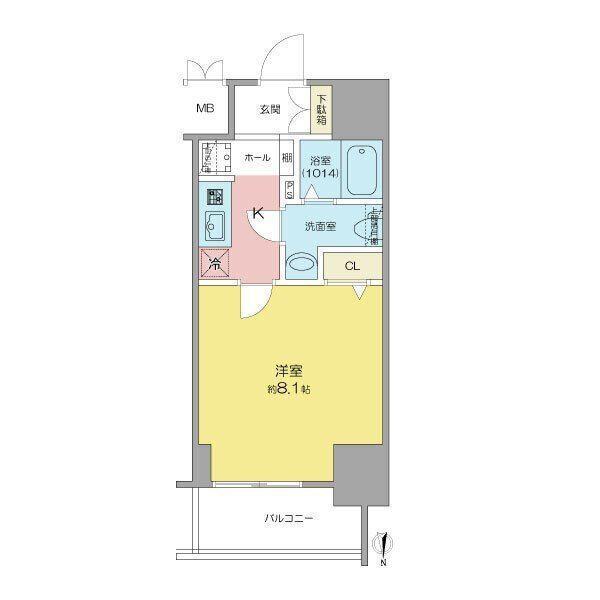 SHOKEN　Residence名古屋SOUTH（605） 間取り図画像