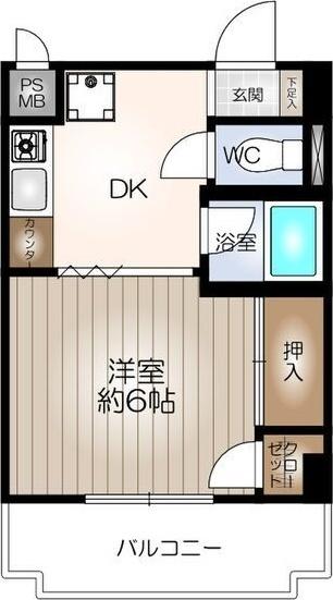 プラゼール（2D） 間取り図画像