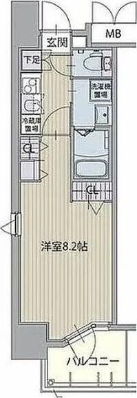 パルティール中村公園（801） 間取り図画像