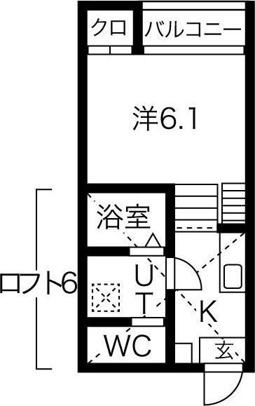 HAL FLATS（102） 間取り図画像