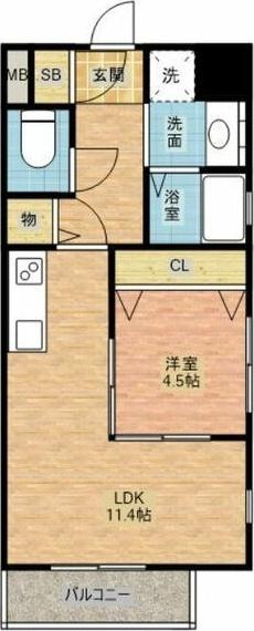 グレイスコートA（205） 間取り図画像