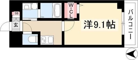 アルカンシェル名駅（603） 間取り図画像