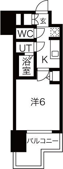 メイクスWアート名駅南Ⅲ（703） 間取り図画像