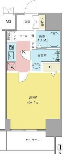 SHOKEN　Residence名古屋SOUTH（405） 間取り図画像