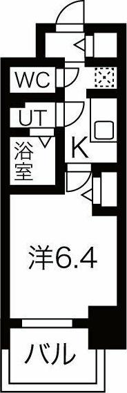 メイクス名駅南Ⅱ（505） 間取り図画像