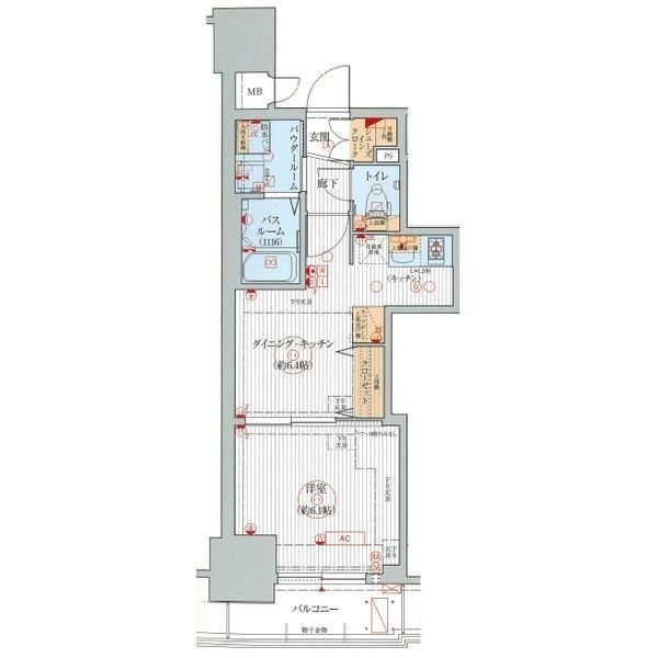 エステムプラザ名古屋駅前プライムタワー　（1210） 間取り図画像