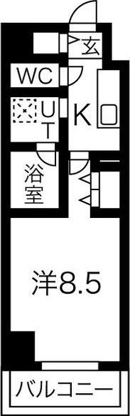 リシュドール名駅南（1005） 間取り図画像