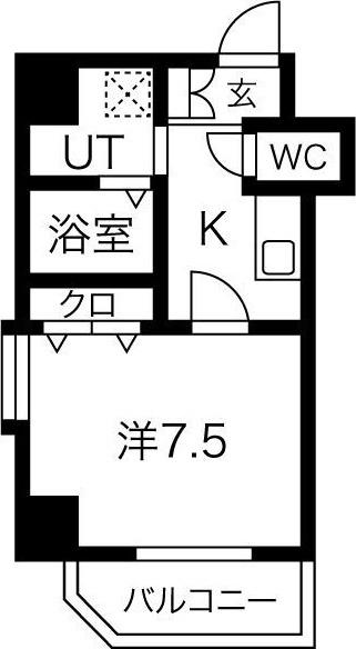 プレシャス名駅（802） 間取り図画像