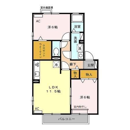 ｔｙｐｅ Ｎ　Ｂ（202） 間取り図画像