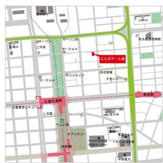 エスポアール泉（806） 地形図・案内図