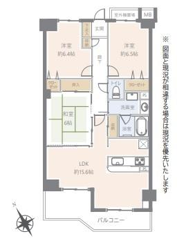 ニューイーストタワー船橋本町（302） 間取り図画像