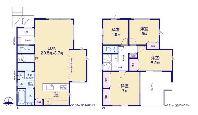 千葉市中央区大森町８期 間取り図画像