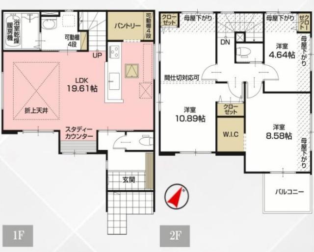 千葉市美浜区真砂11期　１号棟 間取り図画像