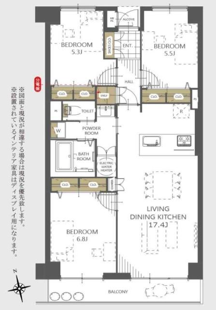 稲毛ビューハイツ３棟 間取り図画像
