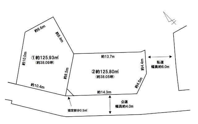 千葉市稲毛区作草部町２期　２号地 区画図