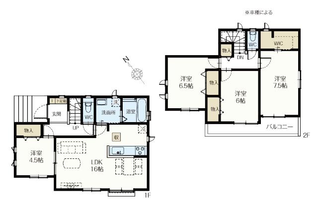 千葉市緑区誉田町１丁目830番≪２期≫　D号棟 間取り図画像