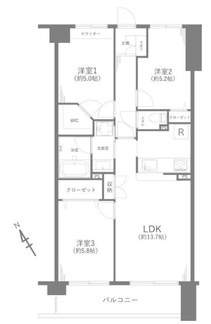 モア・ステージ市川メディックス 間取り図画像