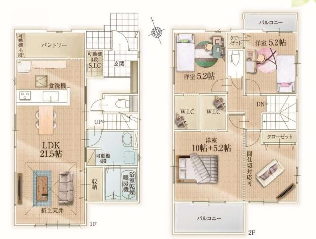 千葉市緑区誉田町４期　２号棟 間取り図画像