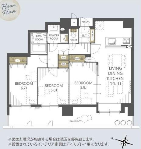 ダイアパレス美術館通 間取り図画像