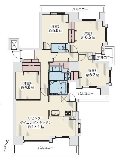 ダイアパレス知事公館 間取り図画像