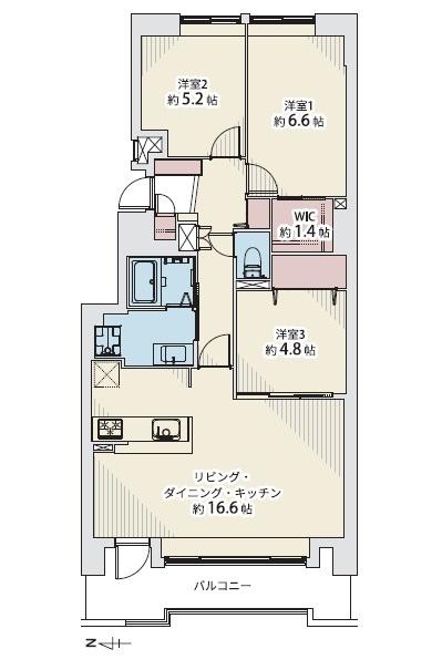 アイビーハイム福住東センターイーストポルト 間取り図画像