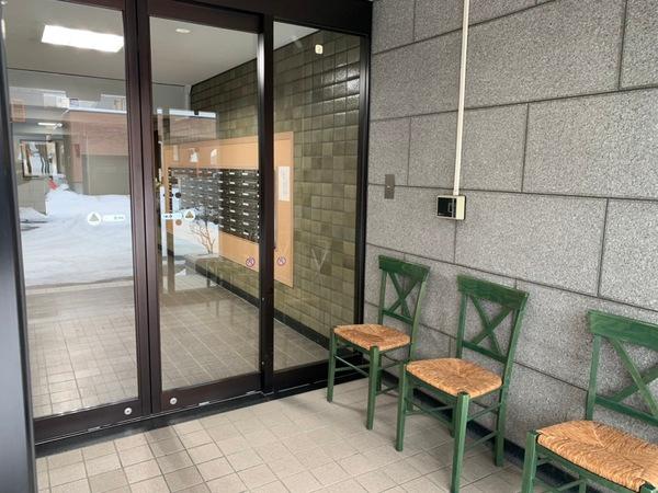 藻岩マンション エントランス