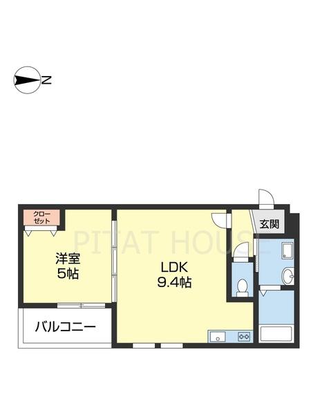 アメニティ高松（303） 間取り図画像