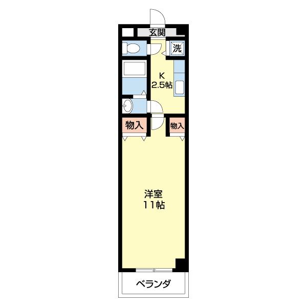 メゾン山水Ⅲ（101） 間取り図画像