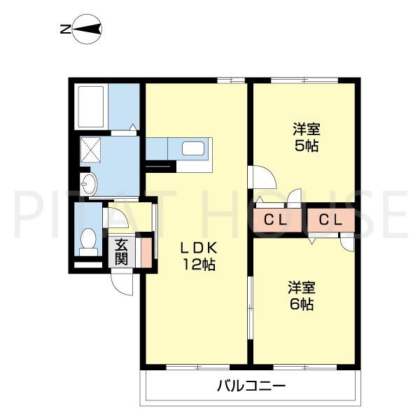 リッチンコートⅠ（A202） 間取り図画像