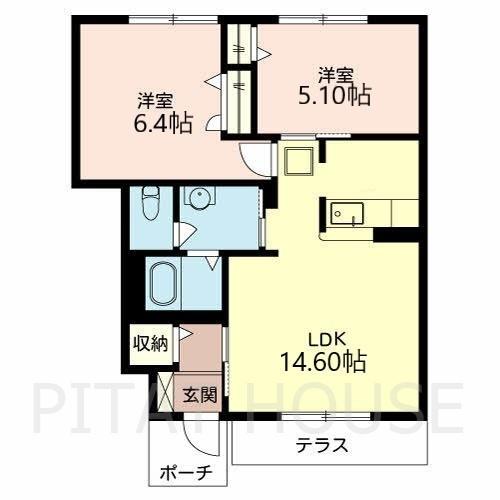 ディアスD（107） 間取り図画像